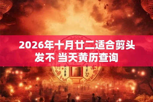2026年十月廿二适合剪头发不 当天黄历查询 2026年十月廿二适合剪头发不 当天黄历查询