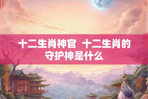 十二生肖神官  十二生肖的守护神是什么