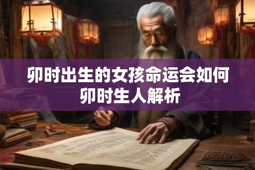 卯时出生的女孩命运会如何 卯时生人解析