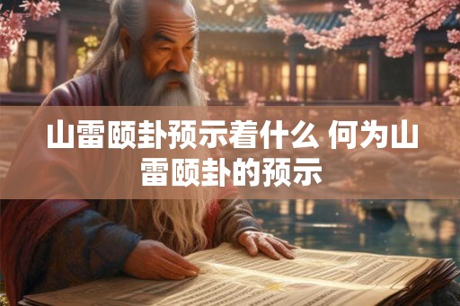 山雷颐卦预示着什么 何为山雷颐卦的预示 山雷颐卦预示着什么 何为山雷颐卦的预示