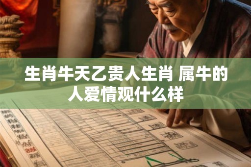 生肖牛天乙贵人生肖 属牛的人爱情观什么样 生肖牛天乙贵人生肖 属牛的人爱情观什么样