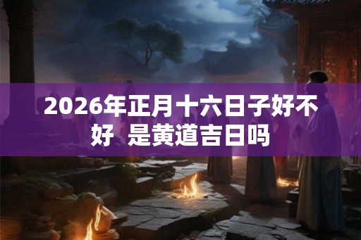 2026年正月十六日子好不好  是黄道吉日吗