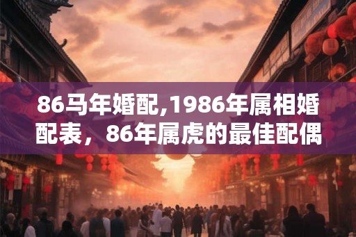 86马年婚配,1986年属相婚配表，86年属虎的最佳配偶