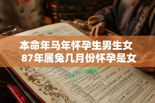 本命年马年怀孕生男生女  87年属兔几月份怀孕是女孩