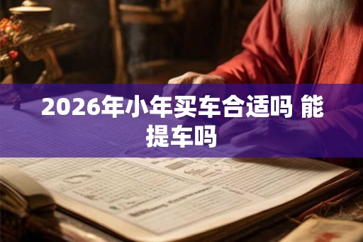 2026年小年买车合适吗 能提车吗 2026年小年买车合适吗 能提车吗