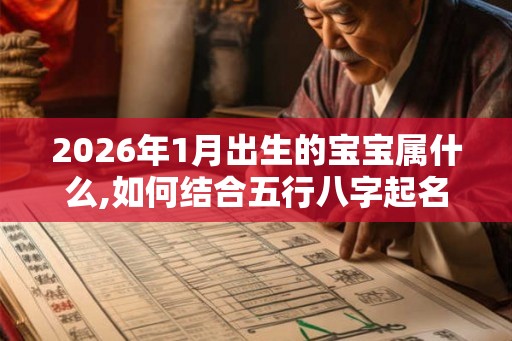 2026年1月出生的宝宝属什么,如何结合五行八字起名