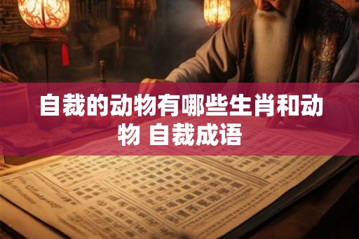 自裁的动物有哪些生肖和动物 自裁成语