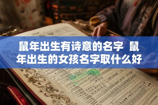 鼠年出生有诗意的名字  鼠年出生的女孩名字取什么好