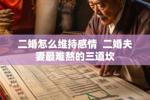 二婚怎么维持感情  二婚夫妻最难熬的三道坎