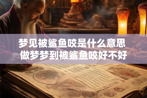 梦见被鲨鱼咬是什么意思 做梦梦到被鲨鱼咬好不好
