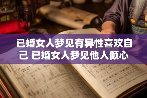 已婚女人梦见有异性喜欢自己 已婚女人梦见他人倾心 已婚女人梦见有异性喜欢自己 已婚女人梦见他人倾心