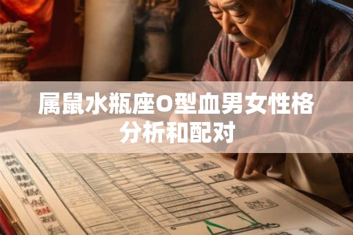 属鼠水瓶座O型血男女性格分析和配对