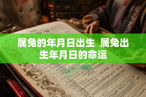 属兔的年月日出生 属兔出生年月日的命运 属兔的年月日出生 属兔出生年月日的命运