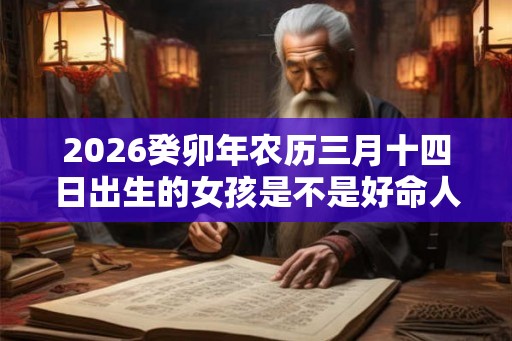 2026癸卯年农历三月十四日出生的女孩是不是好命人