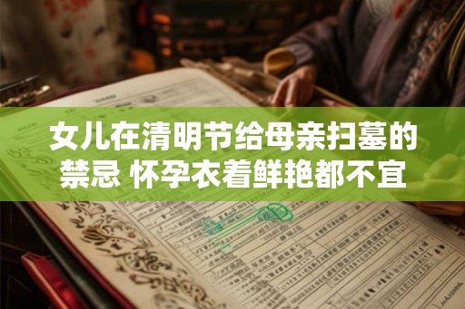 女儿在清明节给母亲扫墓的禁忌 怀孕衣着鲜艳都不宜