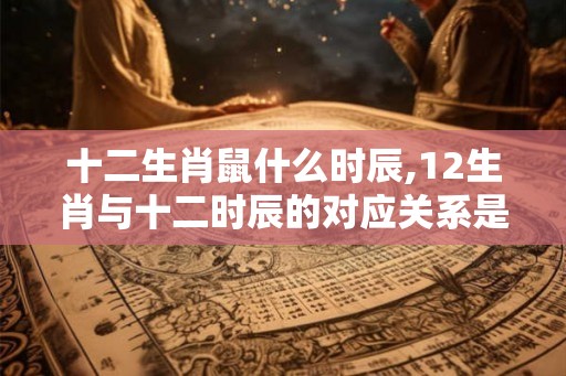 十二生肖鼠什么时辰,12生肖与十二时辰的对应关系是？