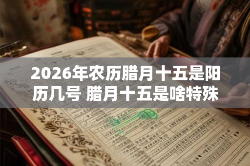 2026年农历腊月十五是阳历几号 腊月十五是啥特殊日子吗