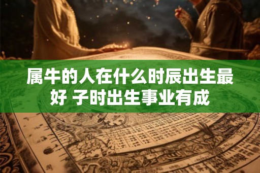属牛的人在什么时辰出生最好 子时出生事业有成 属牛的人在什么时辰出生最好 子时出生事业有成