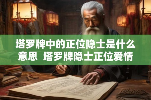 塔罗牌中的正位隐士是什么意思 塔罗牌隐士正位爱情什么意思 塔罗牌中的正位隐士是什么意思 塔罗牌隐士正位爱情什么意思