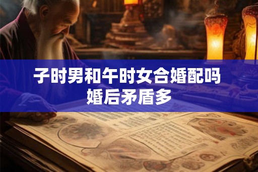 子时男和午时女合婚配吗 婚后矛盾多