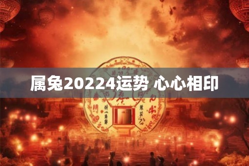 属兔20224运势 心心相印