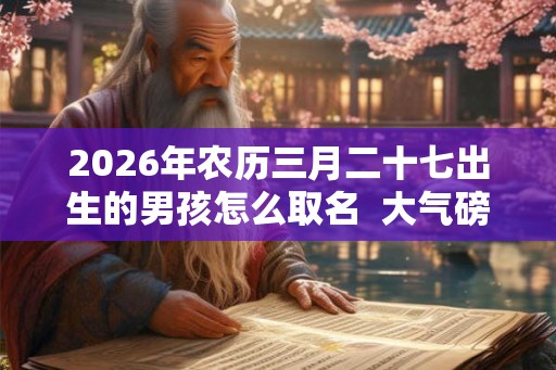 2026年农历三月二十七出生的男孩怎么取名  大气磅礴的名字