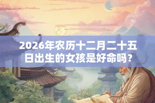 2026年农历十二月二十五日出生的女孩是好命吗? 2026年农历十二月二十五日出生的女孩是好命吗?