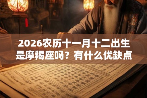 2026农历十一月十二出生是摩羯座吗？有什么优缺点？