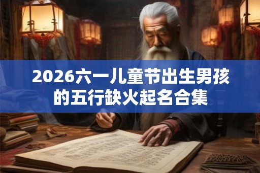 2026六一儿童节出生男孩的五行缺火起名合集