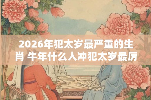 2026年犯太岁最严重的生肖 牛年什么人冲犯太岁最厉害 2026年犯太岁最严重的生肖 牛年什么人冲犯太岁最厉害