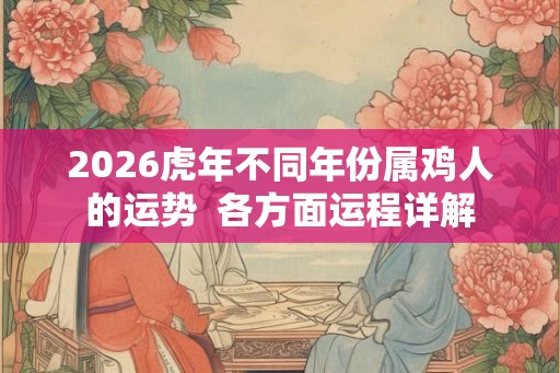 2026虎年不同年份属鸡人的运势  各方面运程详解