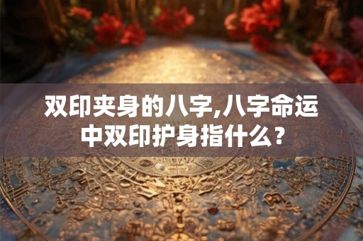 双印夹身的八字,八字命运中双印护身指什么？