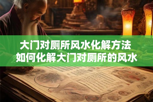大门对厕所风水化解方法 如何化解大门对厕所的风水问题