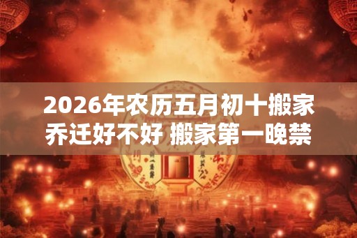 2026年农历五月初十搬家乔迁好不好 搬家第一晚禁忌