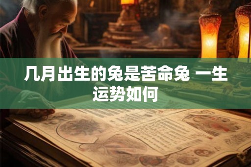 几月出生的兔是苦命兔 一生运势如何 几月出生的兔是苦命兔 一生运势如何