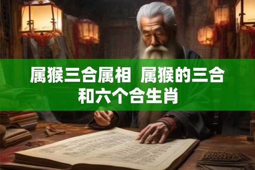 属猴三合属相  属猴的三合和六个合生肖