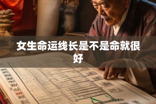 女生命运线长是不是命就很好