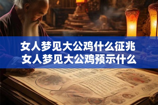 女人梦见大公鸡什么征兆 女人梦见大公鸡预示什么