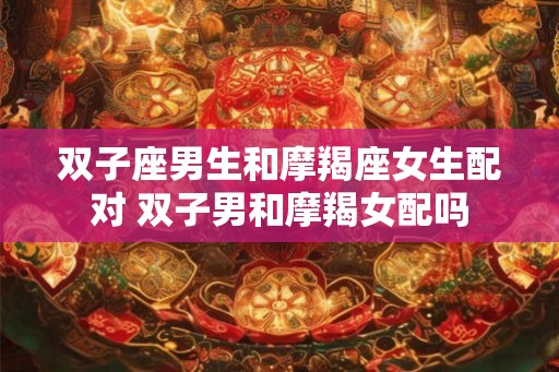 双子座男生和摩羯座女生配对 双子男和摩羯女配吗