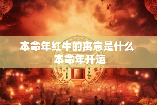 本命年红牛的寓意是什么 本命年开运 本命年红牛的寓意是什么 本命年开运