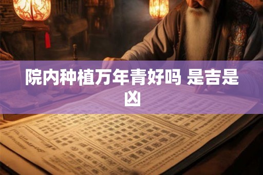 院内种植万年青好吗 是吉是凶 院内种植万年青好吗 是吉是凶