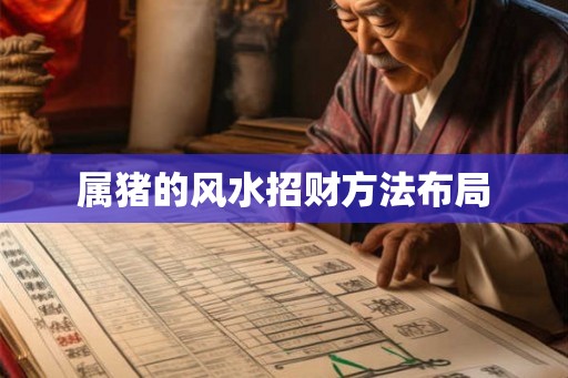 属猪的风水招财方法布局