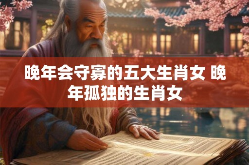 晚年会守寡的五大生肖女 晚年孤独的生肖女 晚年会守寡的五大生肖女 晚年孤独的生肖女