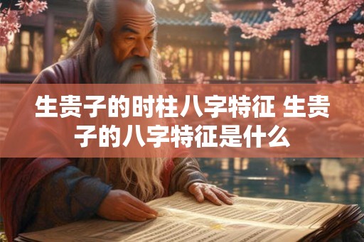 生贵子的时柱八字特征 生贵子的八字特征是什么