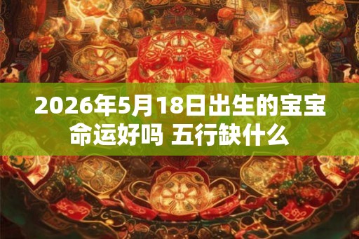 2026年5月18日出生的宝宝命运好吗 五行缺什么