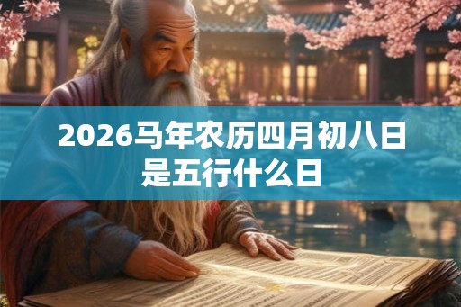 2026马年农历四月初八日是五行什么日