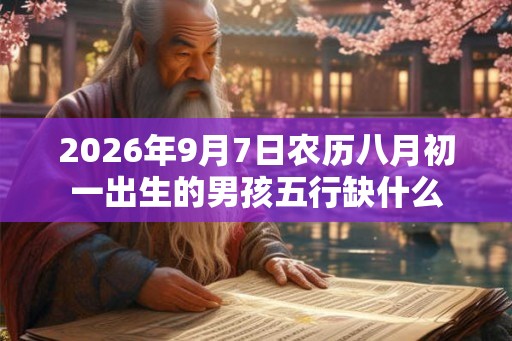 2026年9月7日农历八月初一出生的男孩五行缺什么 2026年9月7日农历八月初一出生的男孩五行缺什么