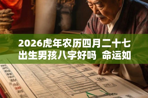 2026虎年农历四月二十七出生男孩八字好吗 命运如何 2026虎年农历四月二十七出生男孩八字好吗 命运如何