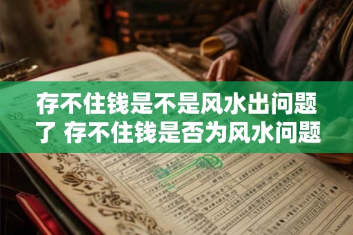 存不住钱是不是风水出问题了 存不住钱是否为风水问题