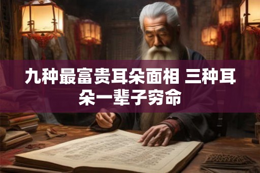 九种最富贵耳朵面相 三种耳朵一辈子穷命